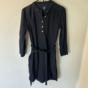 Gap black denim dress (small)